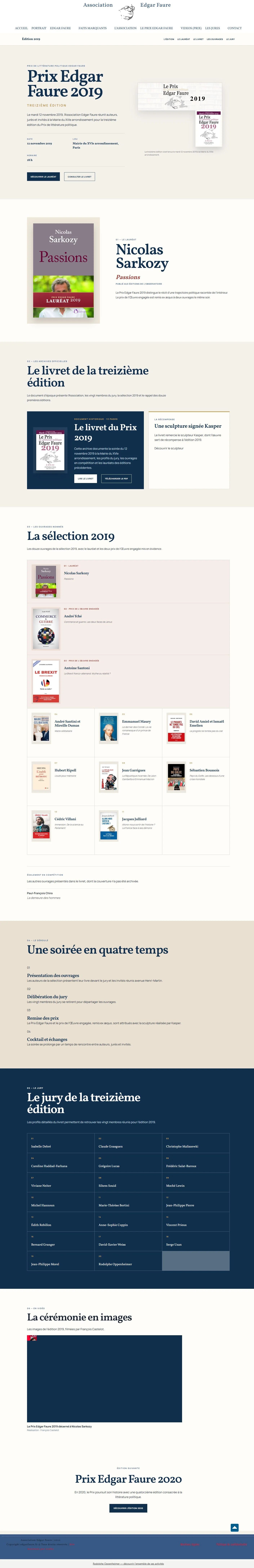 Capture du site Association Edgar Faure
