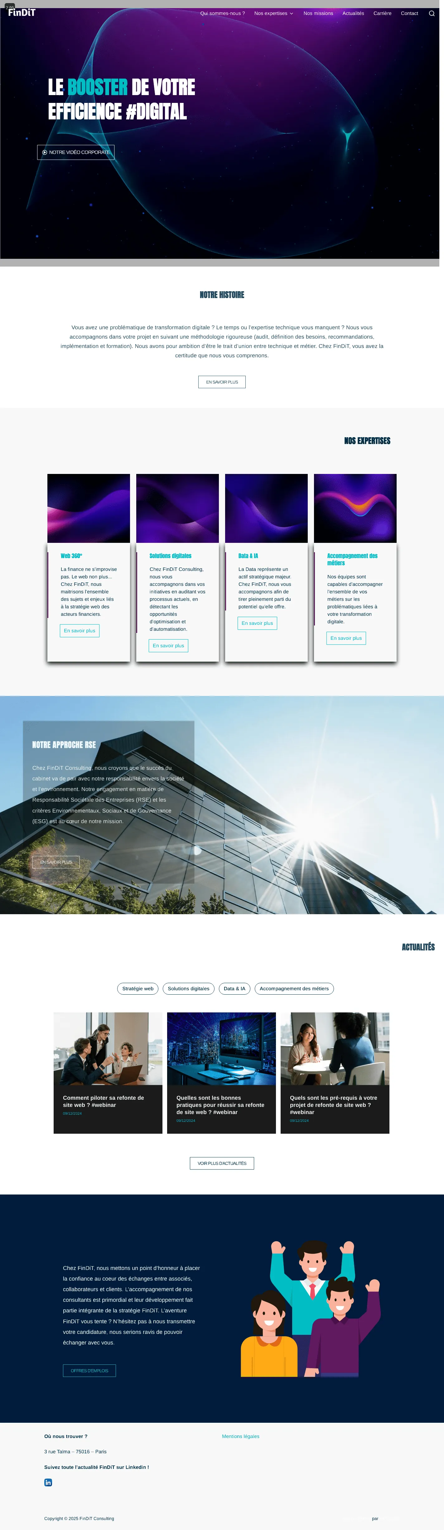 Capture du site FinDiT Consulting