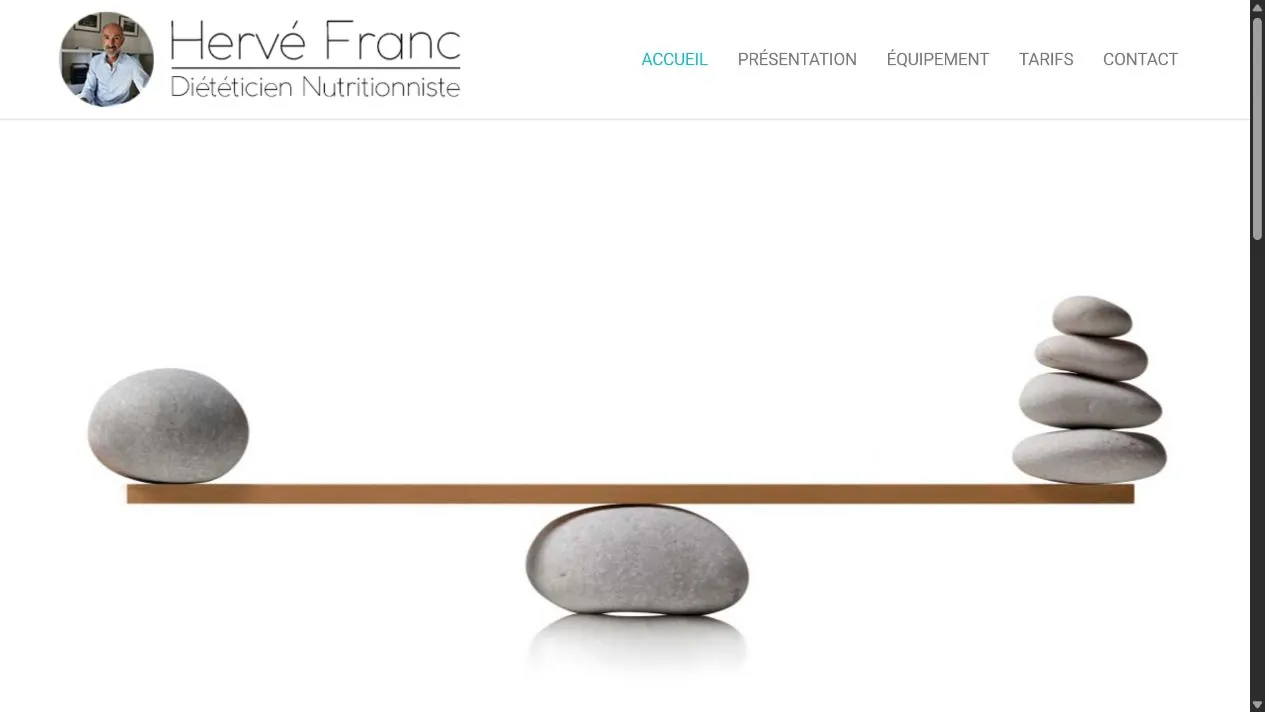 Capture du site Hervé Franc