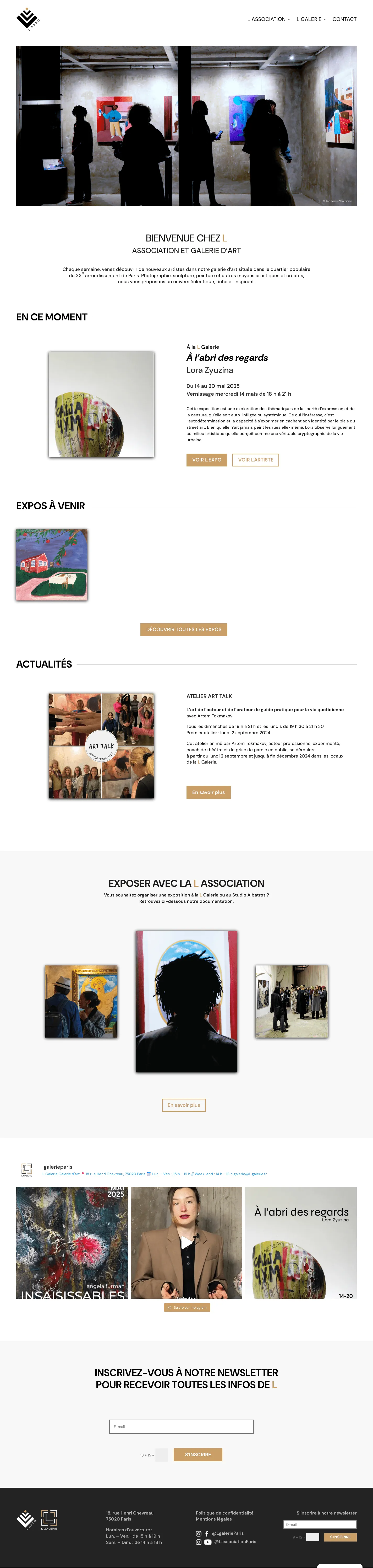 Capture du site L-Asso