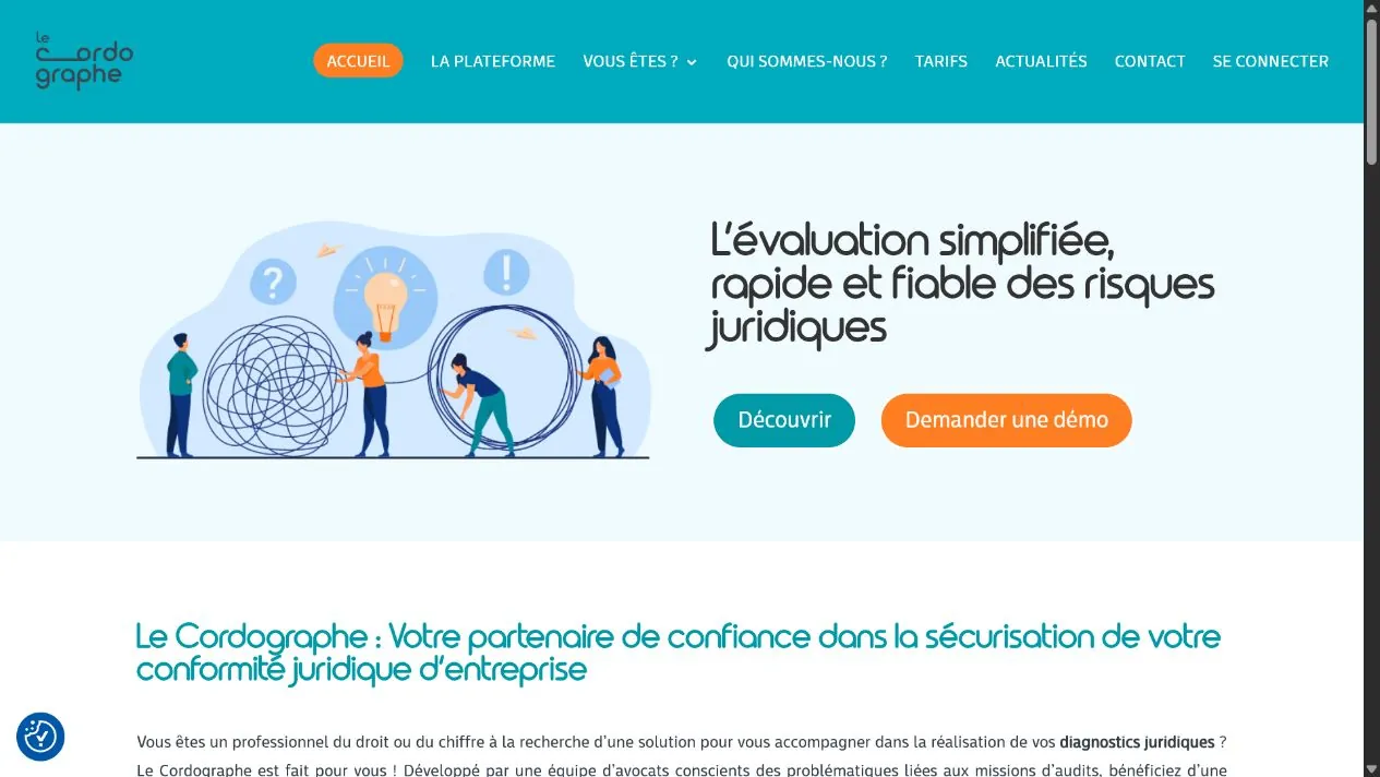 Capture du site Le Cordographe