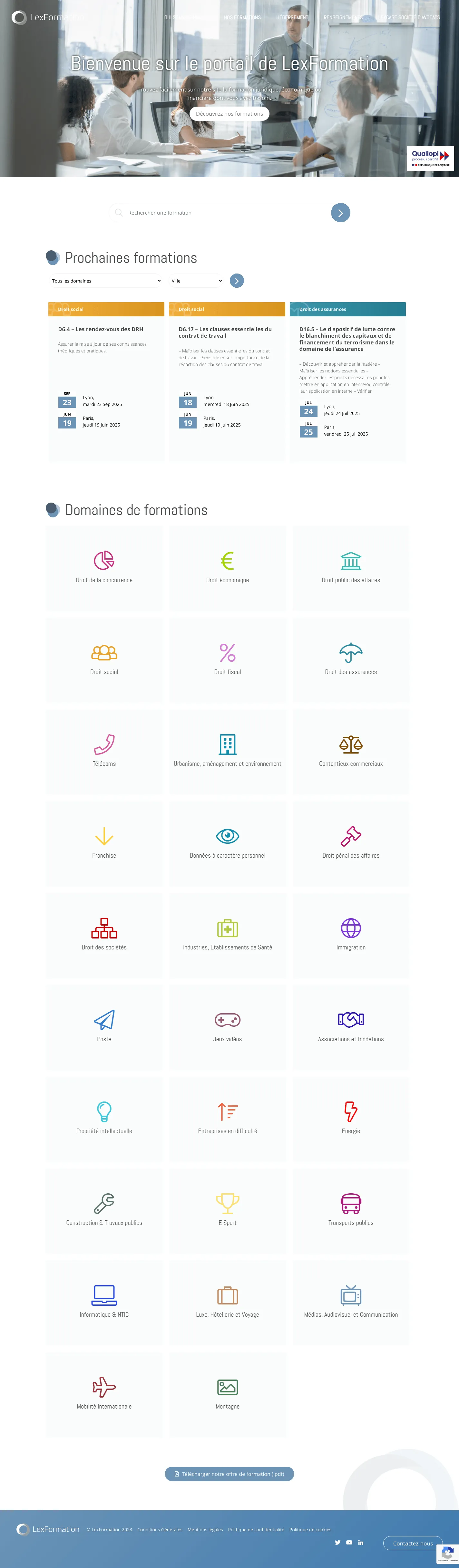 Capture du site LexFormation