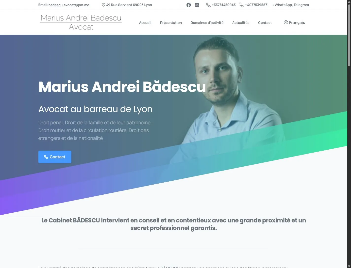 Capture du site Marius Bădescu