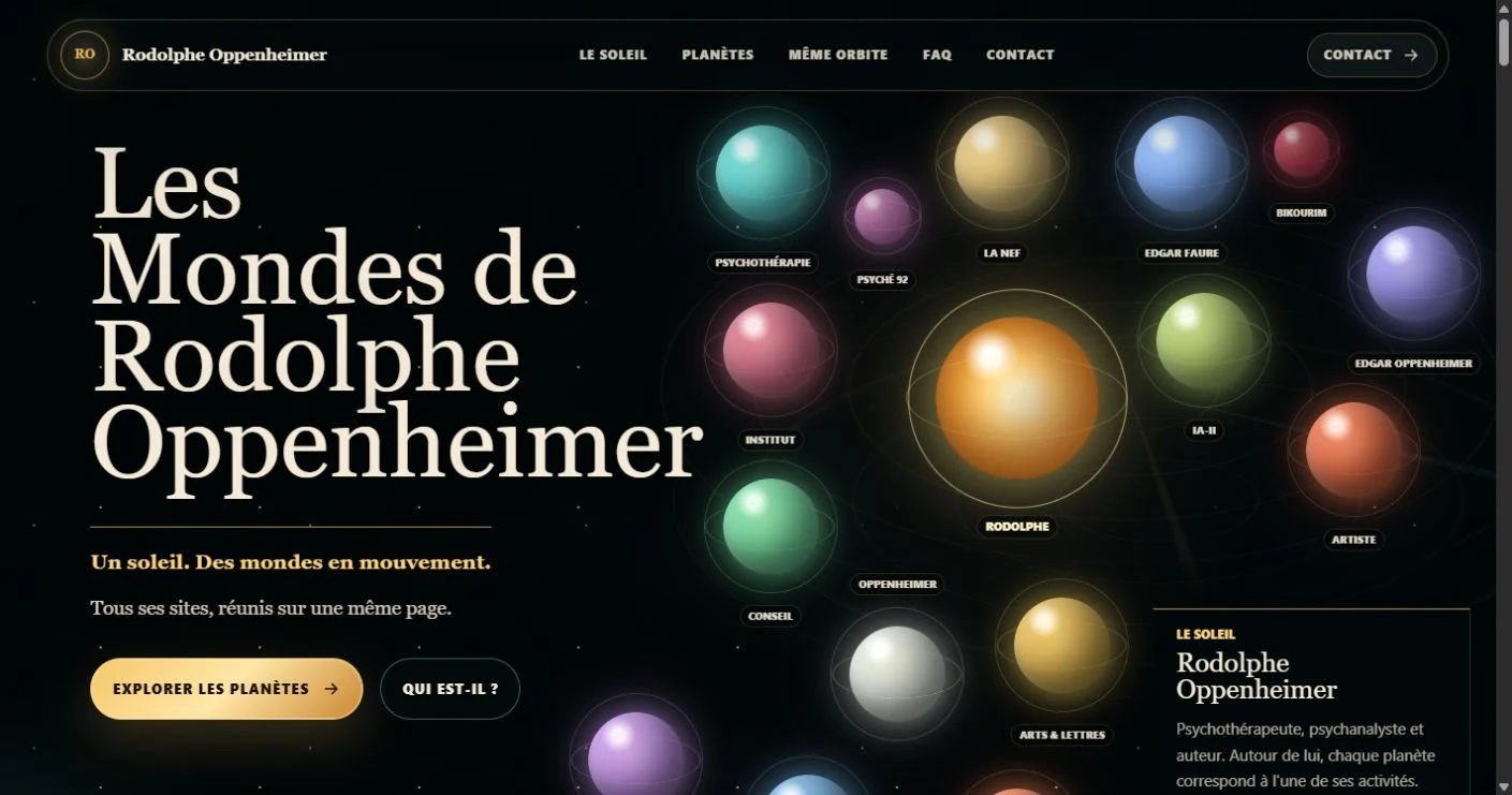 Capture du site Rodolphe Oppenheimer