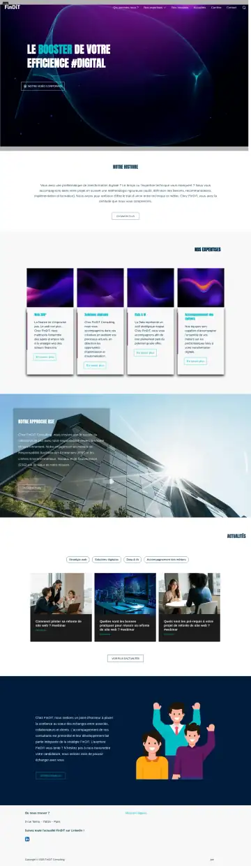 Aperçu du site FinDiT Consulting