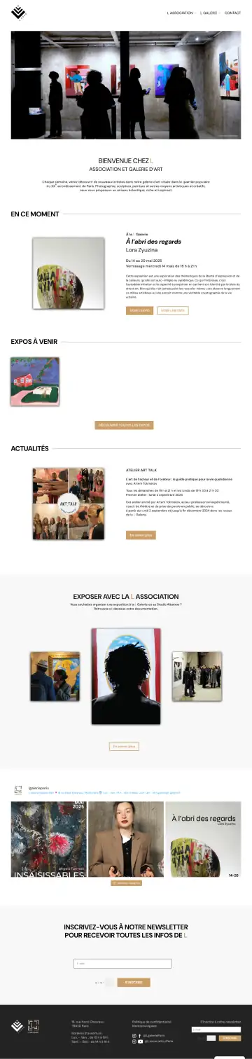 Aperçu du site L-Asso