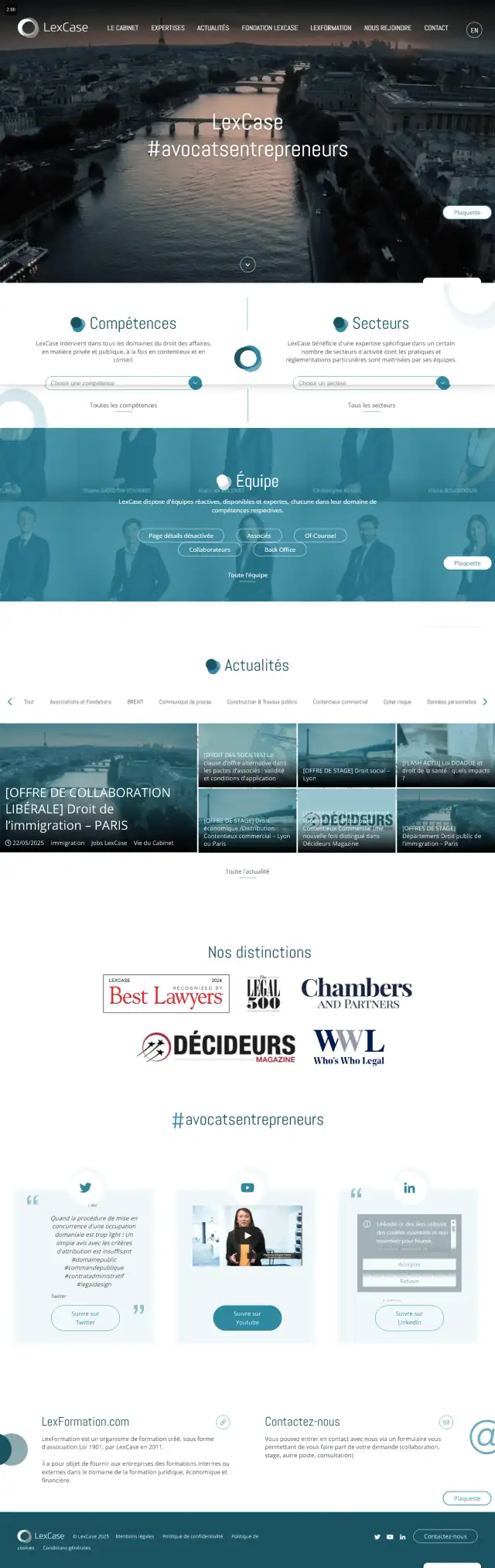 Aperçu de la réalisation LexCase Avocats