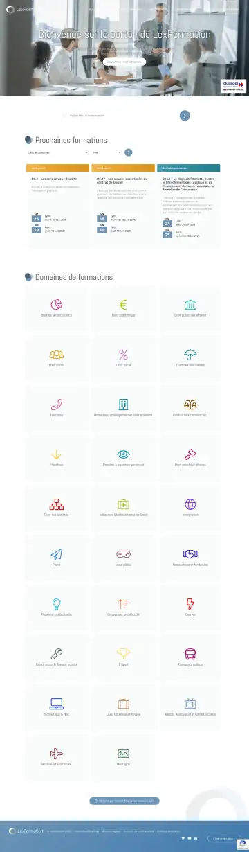 Aperçu du site LexFormation